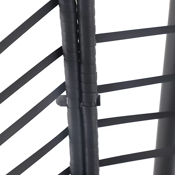 Maeria Dark grey Metal Hanging egg chair - Image 5