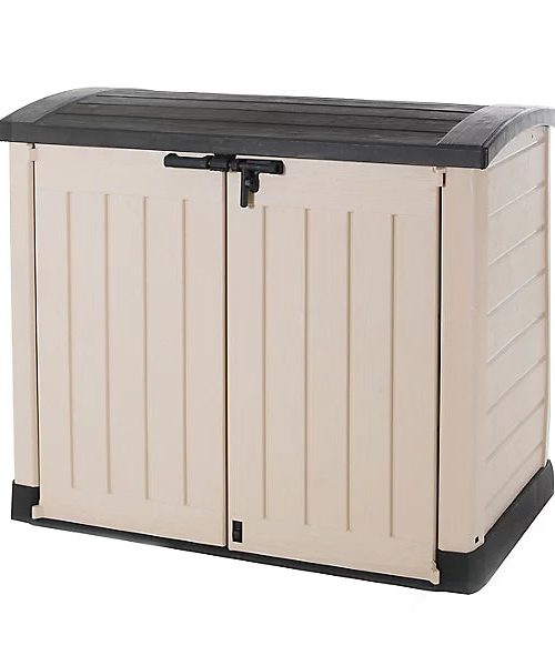 Keter Store-it-out ARC Beige & brown 1200L Garden storage box (H)1200mm (W)1460mm